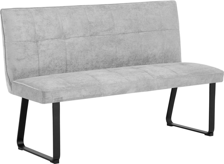 TALEA Bank, Metall schwarz pulverbeschichtet, Stoff