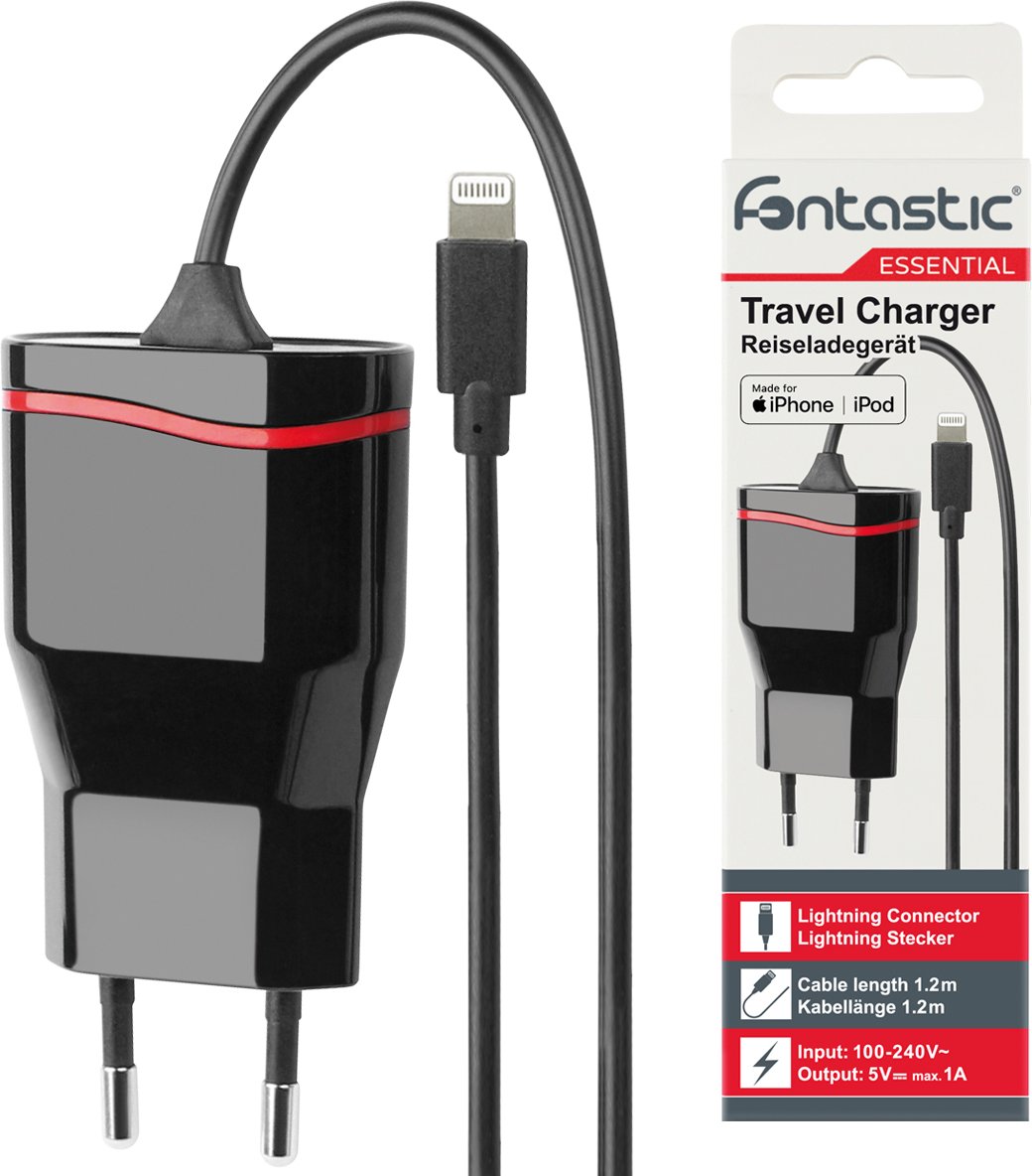 Netzteil für Apple 5V /1A Schwarz / Rot