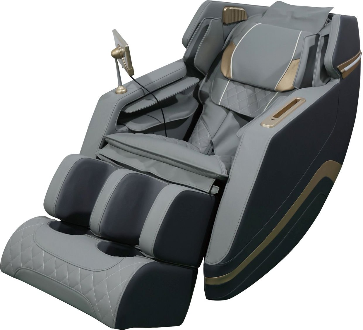 Elektrischer Massagesessel, ca. 115 x 76 x 106 cm - schwarz / beige