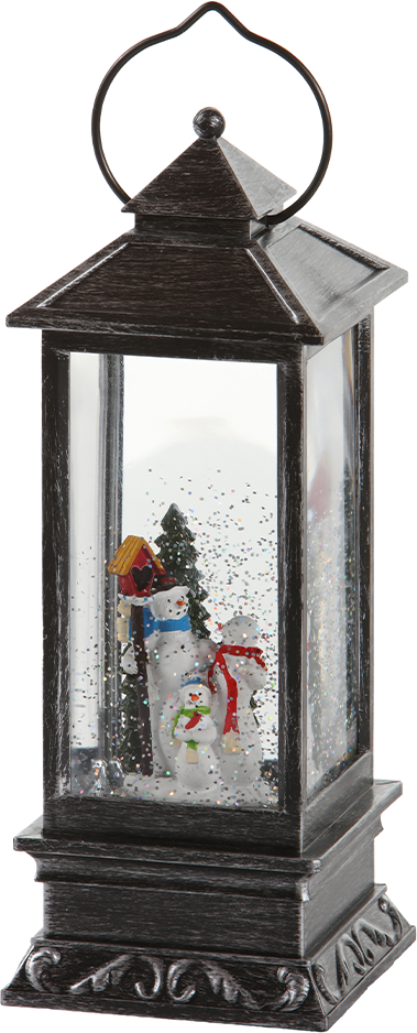 LED-Schneelaterne Snowing schmal