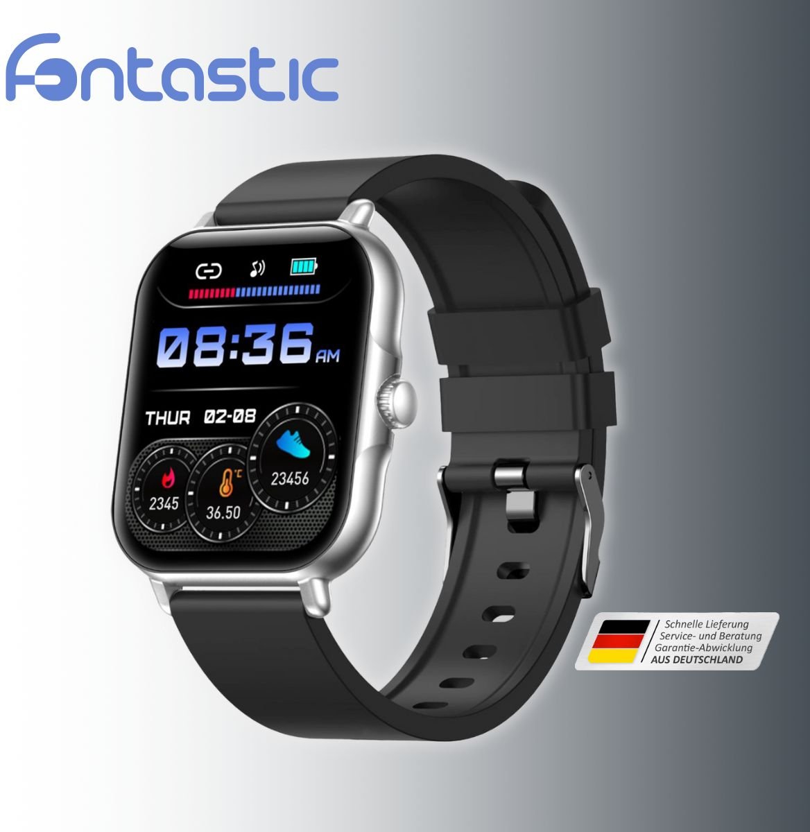 Thumbnail - Fontastic Smartwatch Nexo, silber