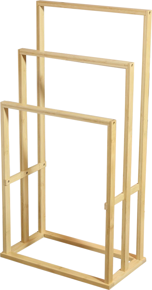 Handtuchhalter aus Bambus, ca. 42 x 24 x 82 cm