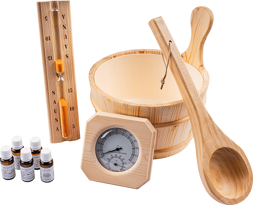 Saunazubehör 10 tlg. - Q PREMO -EOL-