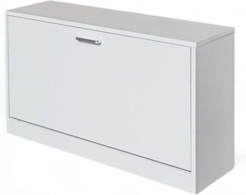 Thumbnail - Lumos Schuhschrank mit 2 Klappen, ca. 80 x 47 x 24 cm – Weiß