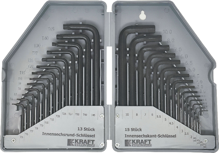 Innensechskantschlüssel - Set 28 tlg.