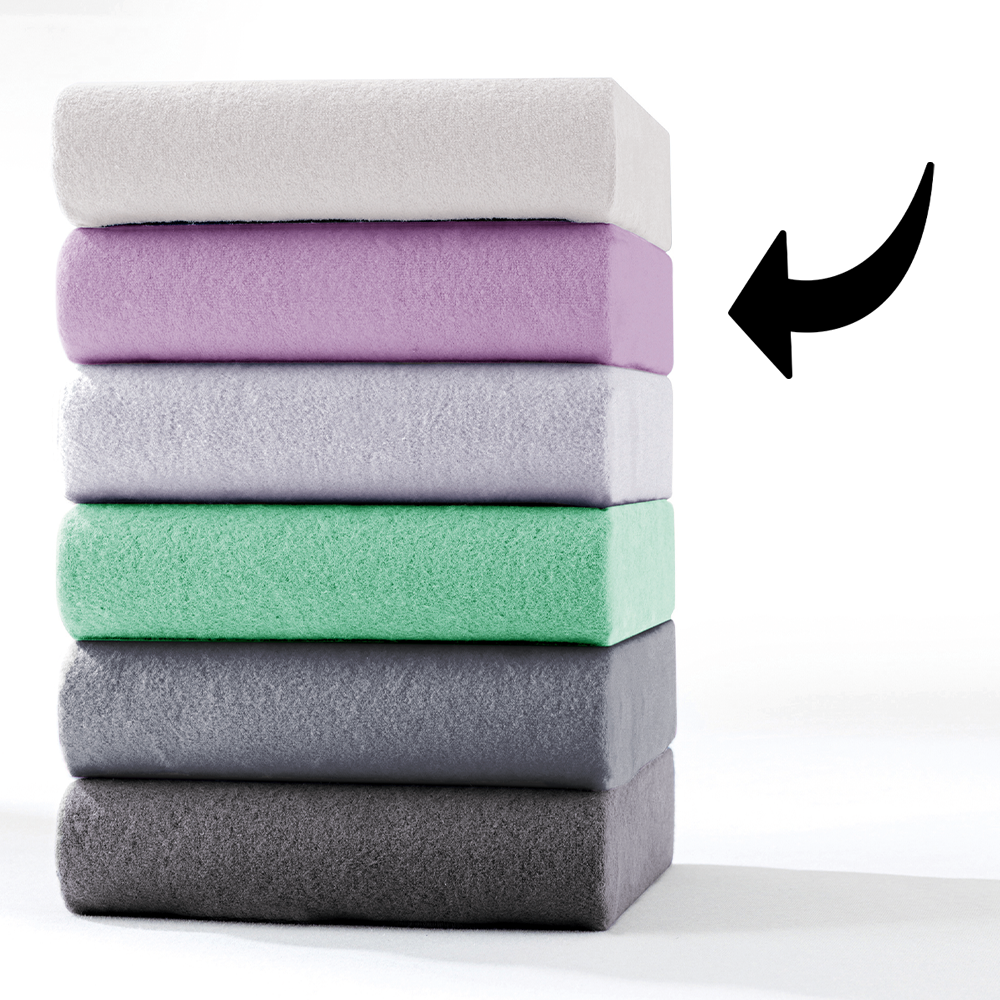 Mikrofaser-Flausch-Spannbetttuch - ca. 180 - 200 x 200 cm