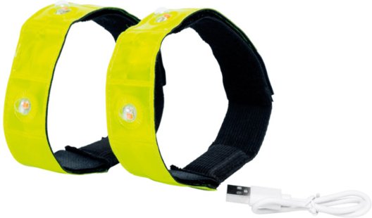 I- GLOW LED Reflektorband wiederaufladbar 2er -Set