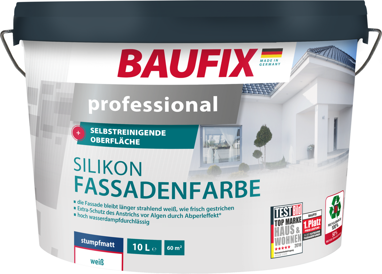 professional Silikon-Fassadenfarbe weiß