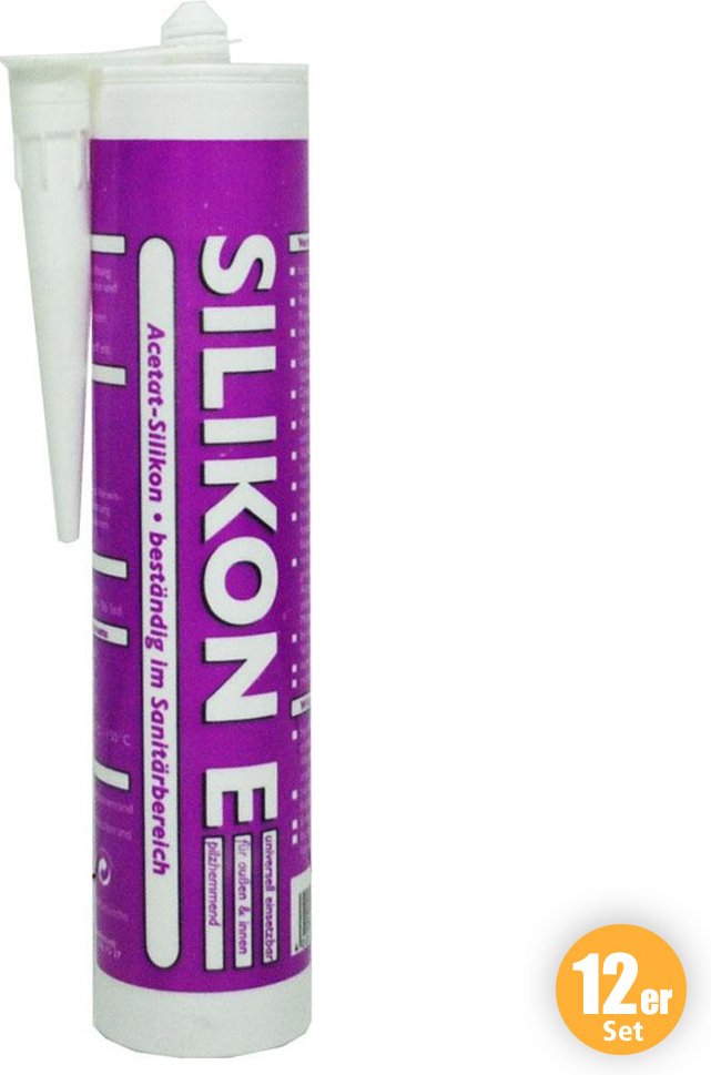 Thumbnail - Silikon Fugendicht, Weiß, 310 ml 12er Set