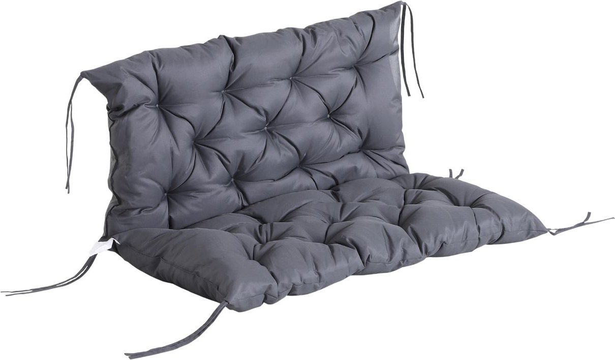 Bankauflage Sitzkissen Rückenkissen für Sitzbank 100x98x8 cm