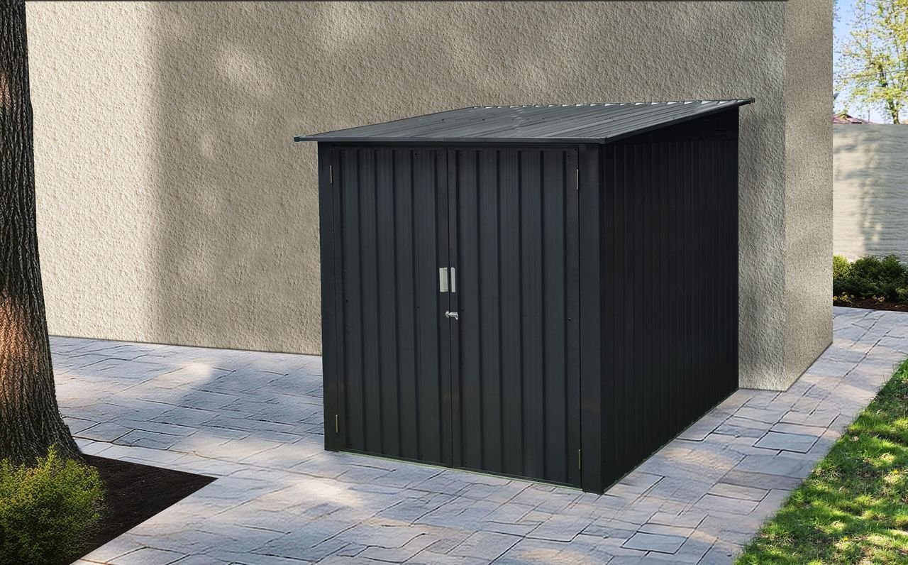 Fahrradgarage-/Fahrradhaus-/Fahrradbox, ca. 204 x 163 x 163 cm