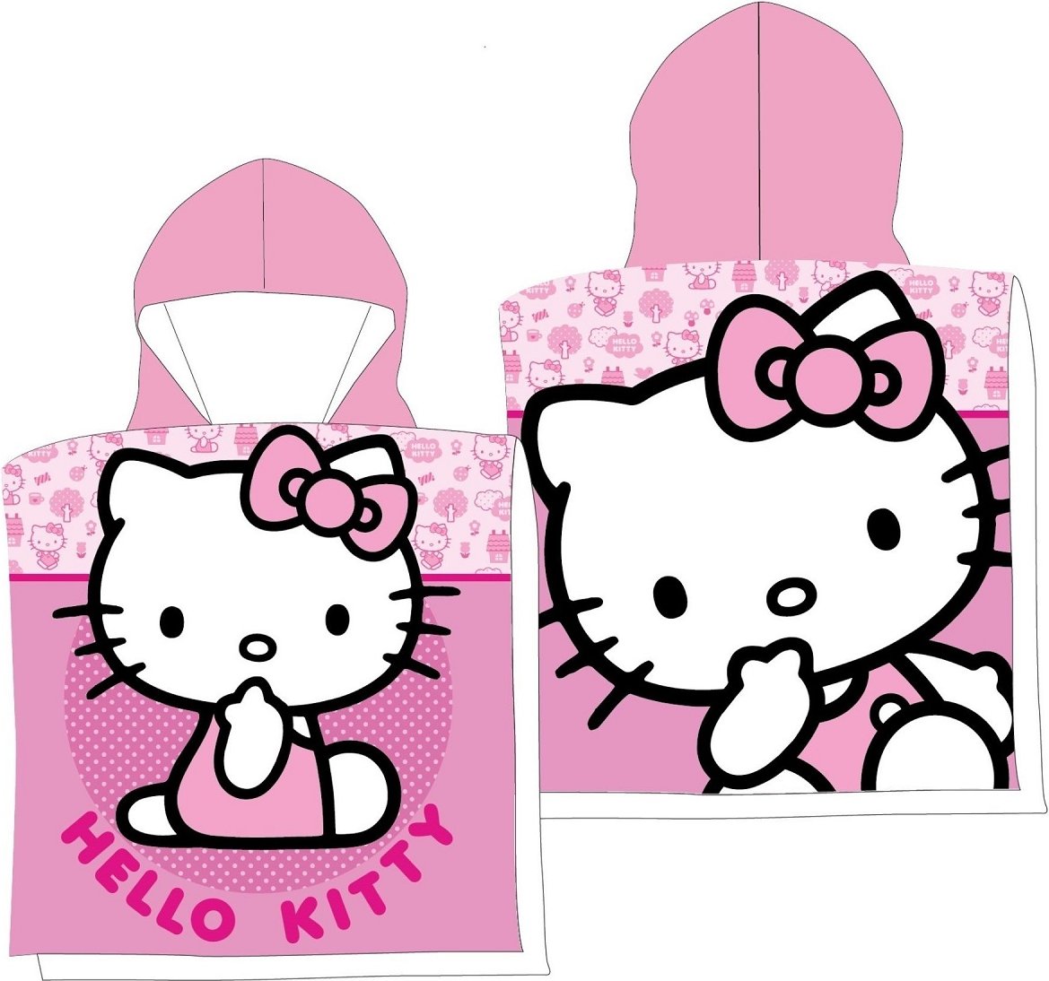 Hello Kitty Kinderponcho – Kapuzenponcho & Strandtuch