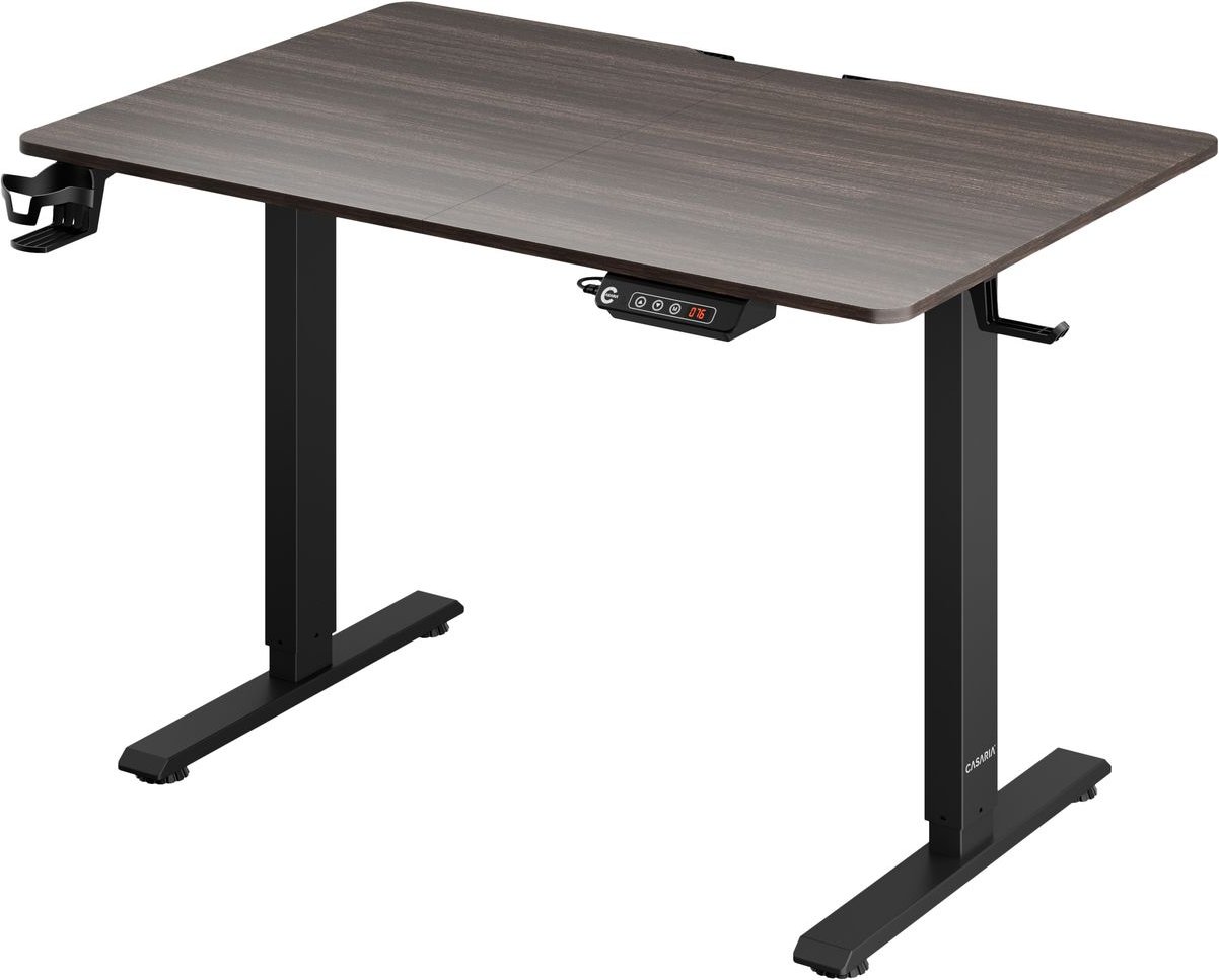 Casaria Höhenverstellbarer Schreibtisch Braun 110x60x73-118cm