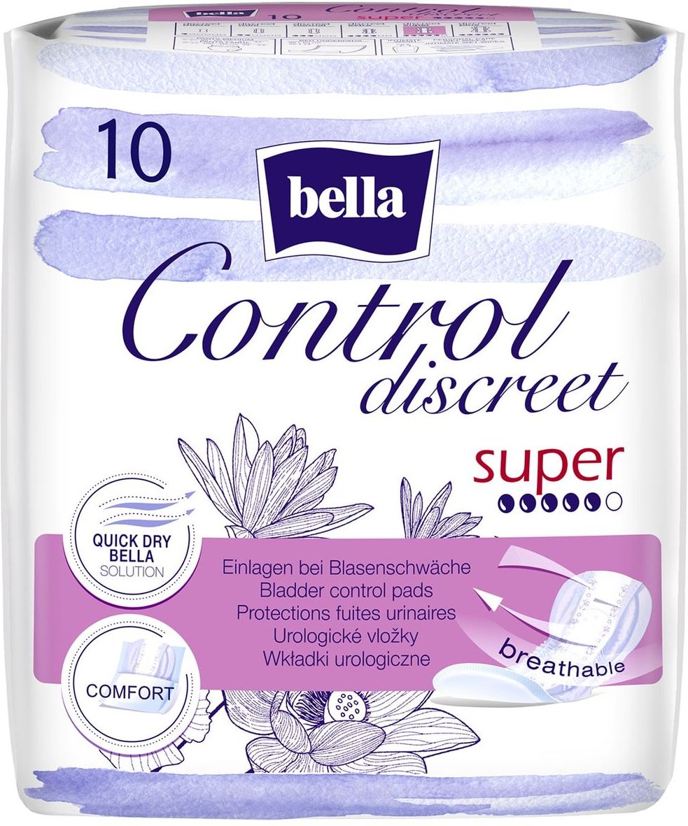 bella Control Discreet Inkontinenz-Einlagen Super 10 Stück