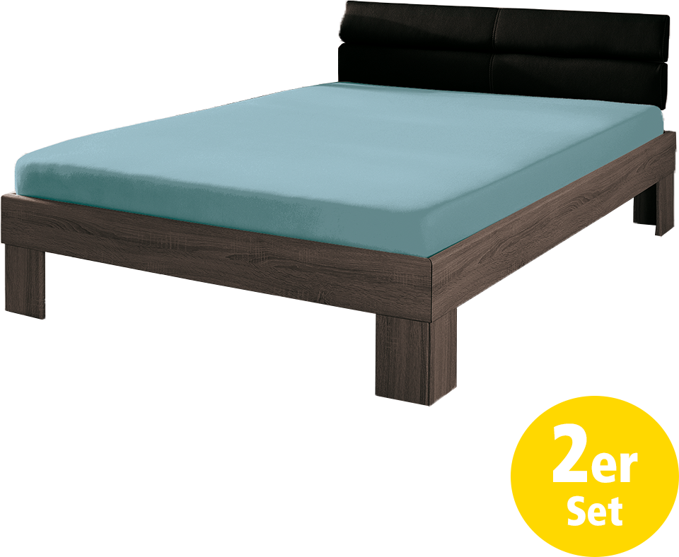 Jersey-Spannbetttuch 2er-Pack