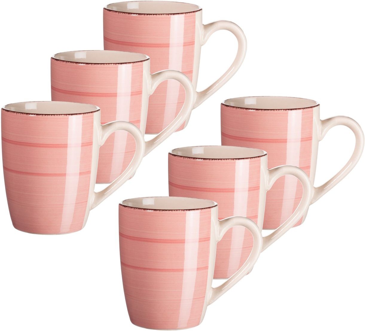 Kaffeebecher 38 cl, 6-er Set, KORALLE