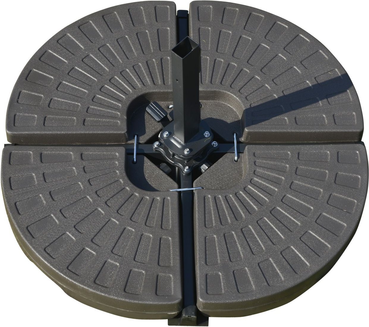 Schirmgewicht 4-tlg. Schirmständer mit Wasser oder Sand befüllbar