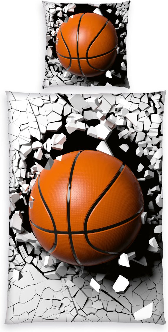 Basketball Bettwäsche Größe 80x80 + 135x200 cm