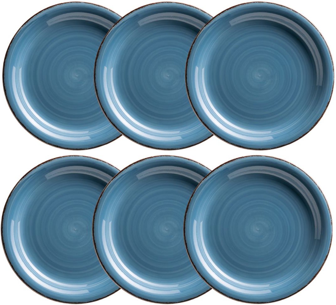 Dessertteller 19,5 cm, 6-er Set, DUNKELBLAU