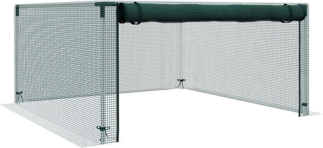 1,25 x 1,25 m Gartennetz, Pflanzenschutzzelt mit Reißverschlusstür
