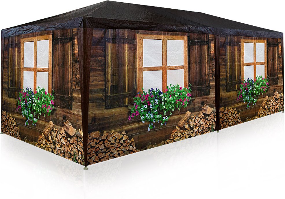 Deuba Partyzelt "Almhütte" Pavillon Festzelt 6x3 m