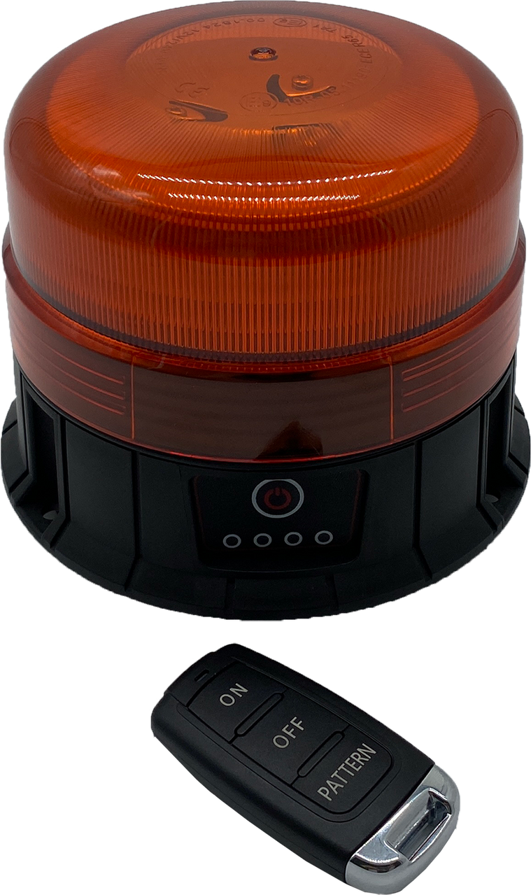 Akku LED Rundumkennleuchte 12/24V mit Funkfernbedienung