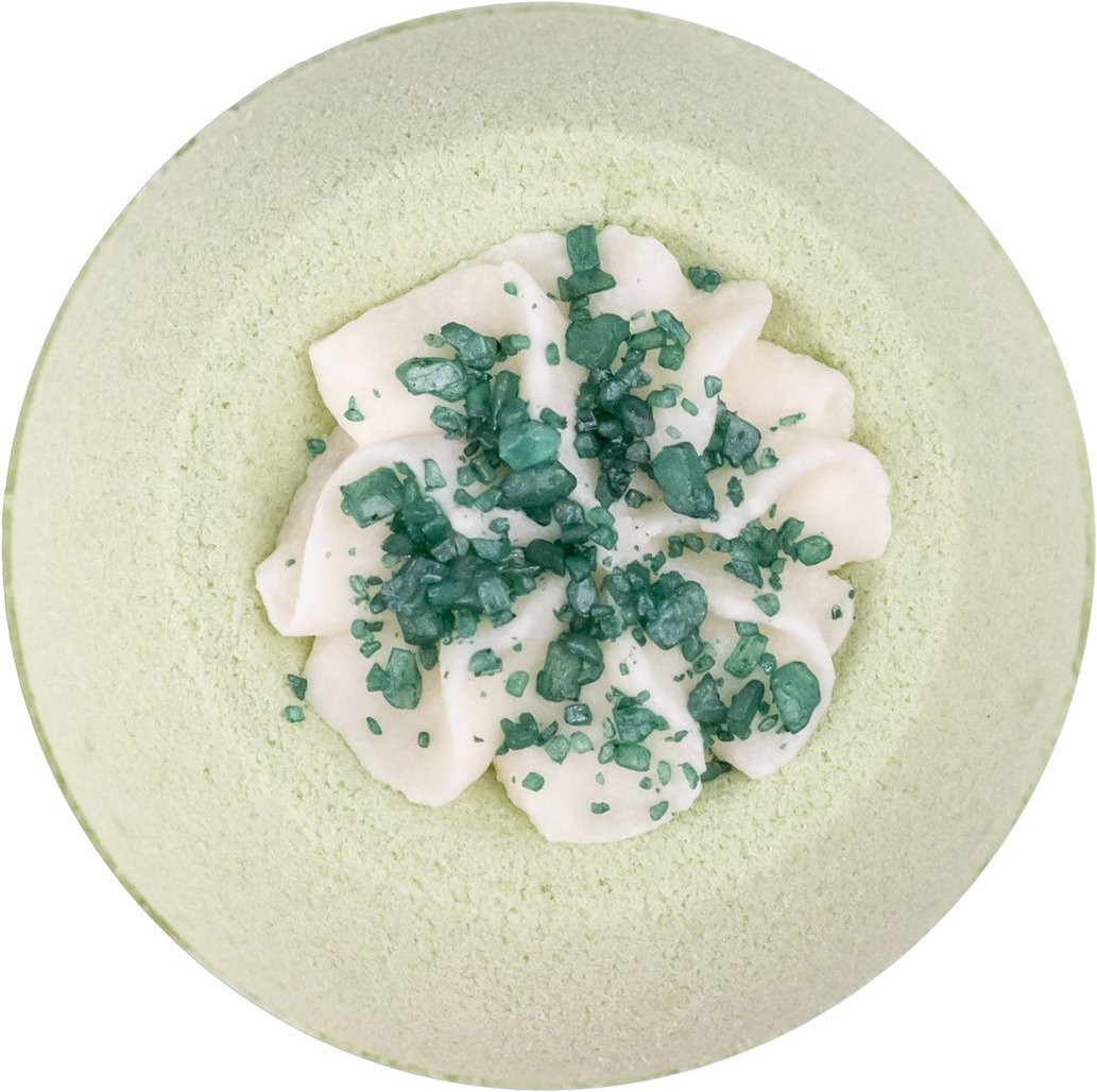 Handgefertigte Badebombe MY BATH mit Verzierung - Aloe Vera