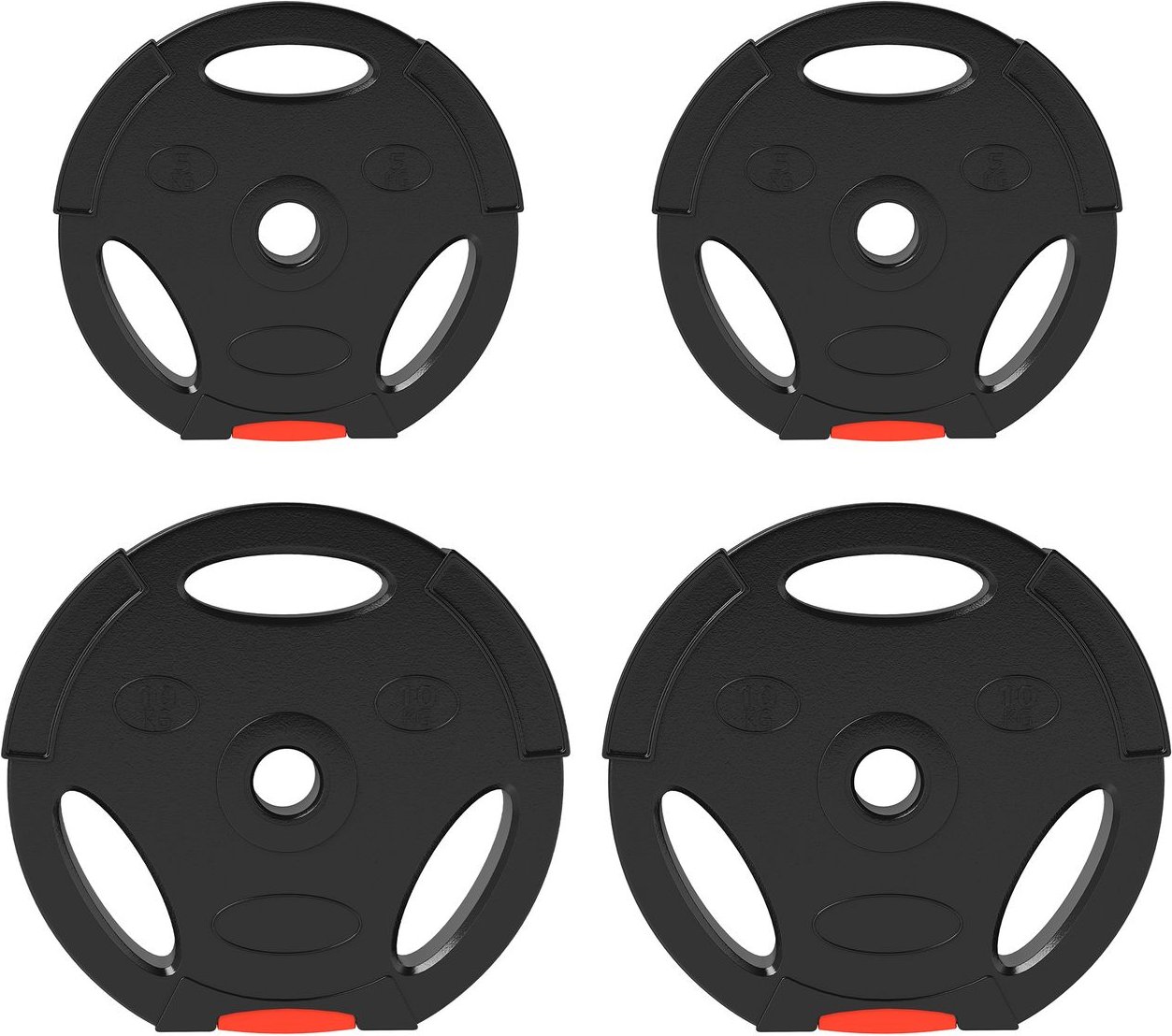 SPORTNOW 4er-Set Hantelgewichte, Hantelscheiben-Set