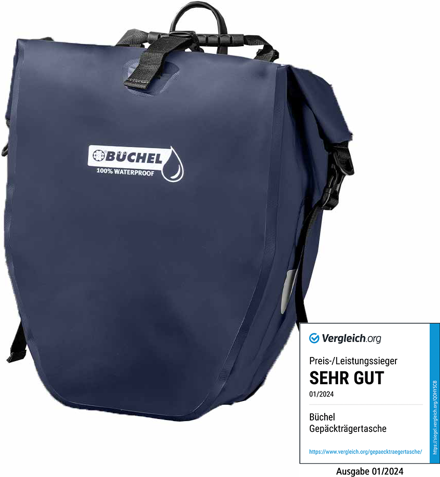 Wasserdichte Fahrradtasche - Dressblue