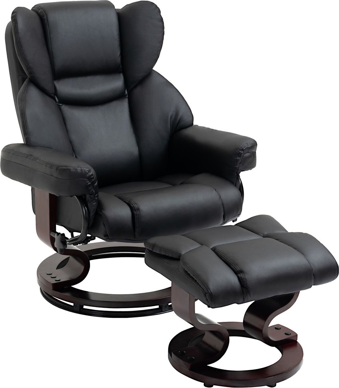 Relaxsessel mit Hocker drehbarer Ruhesessel TV-Sessel mit Liegefunktion