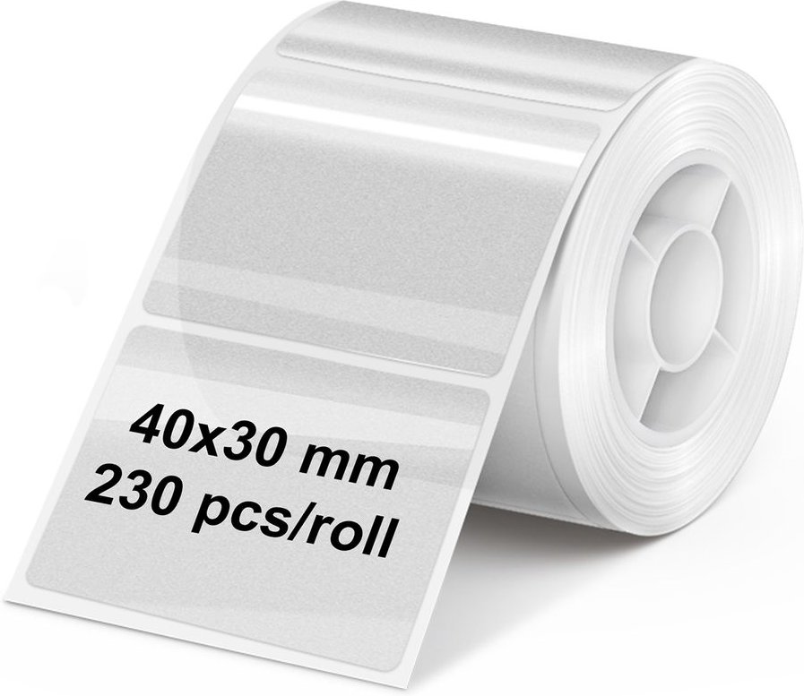 Etikettenrolle für Etikettendrucker OLYMPIA PM220, transparent