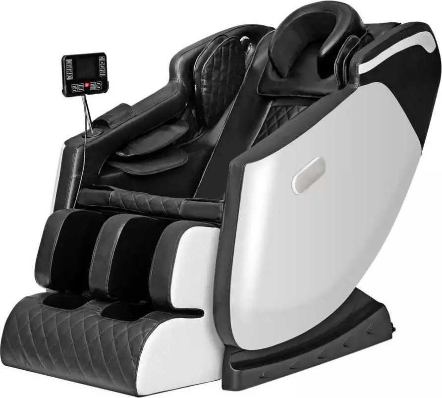 Elektrischer Massagesessel, ca. 137 x 73 x 105 cm - Schwarz / Off-White