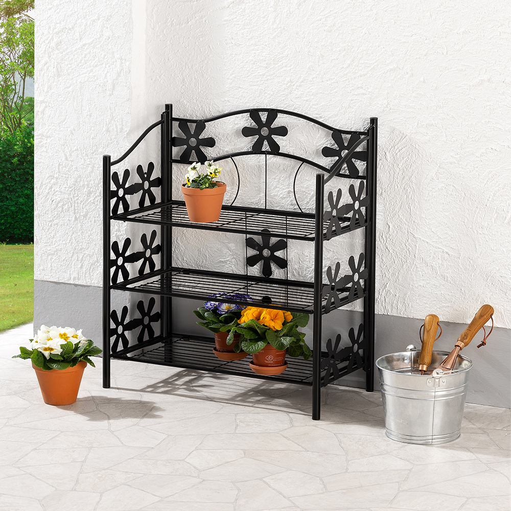 Metallregal mit 3 Böden ca. 60 x 30 x 70 cm