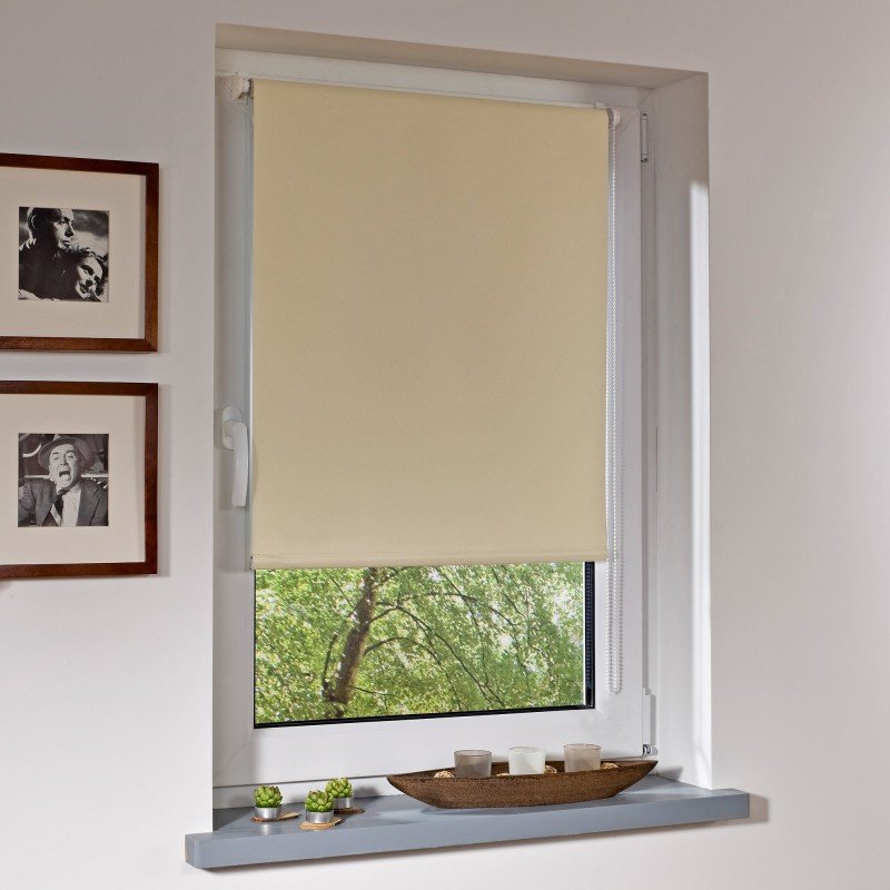 Bella Casa Klemmfix-Rollo, ca.200x80cm, Creme