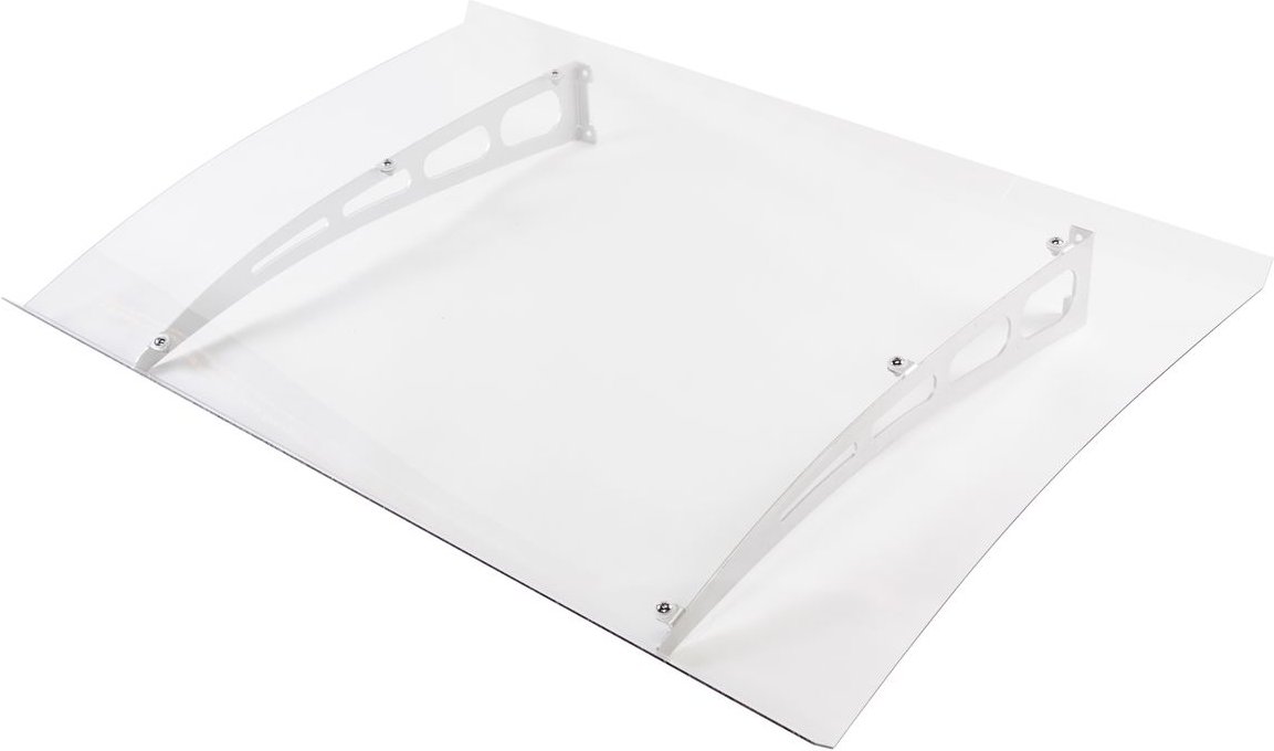 Überdachung / Vordach ca. 140 x 90 cm - Transparent (2mm PC)