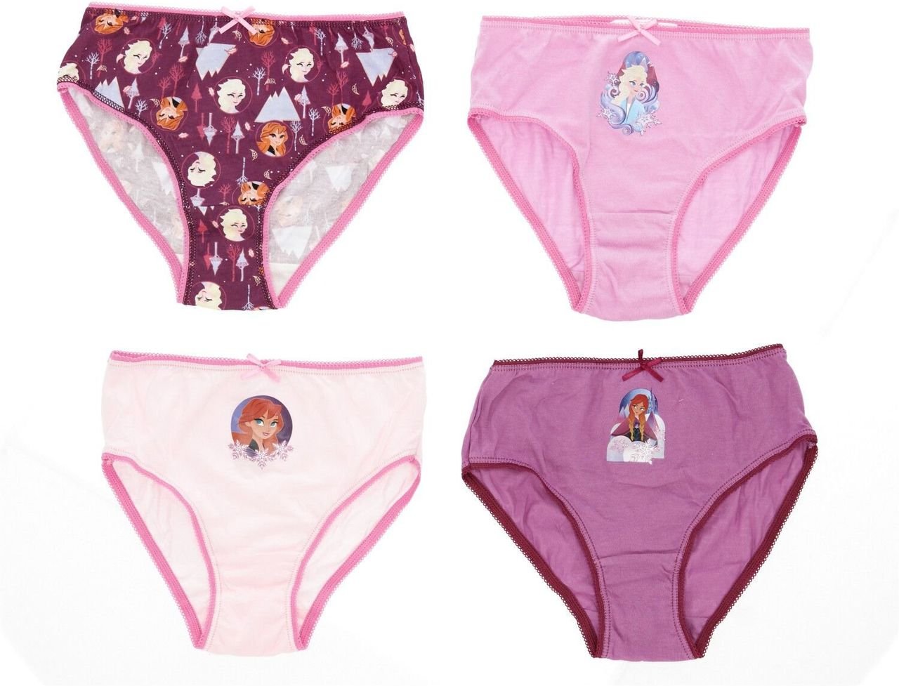 Frozen Unterhose Kinderunterwäsche 4er Pack – Bequem und Farbenfroh