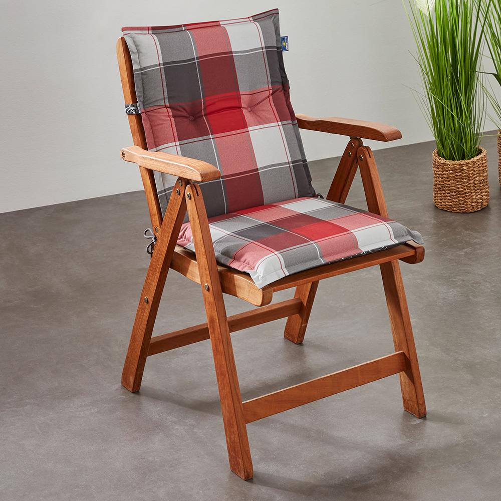 Wendeoptik Polsterauflage Niedriglehner ca. 97 x 47 x 8 cm