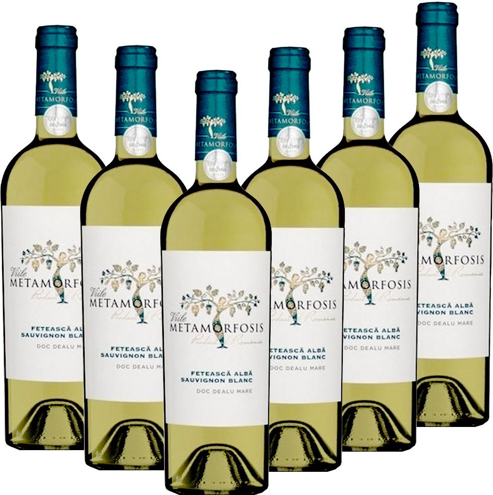 Thumbnail - METAMORFOSIS Weiße Mädchentraube (Feteascä Alba) & Sauvignon Blanc - 6er Karton