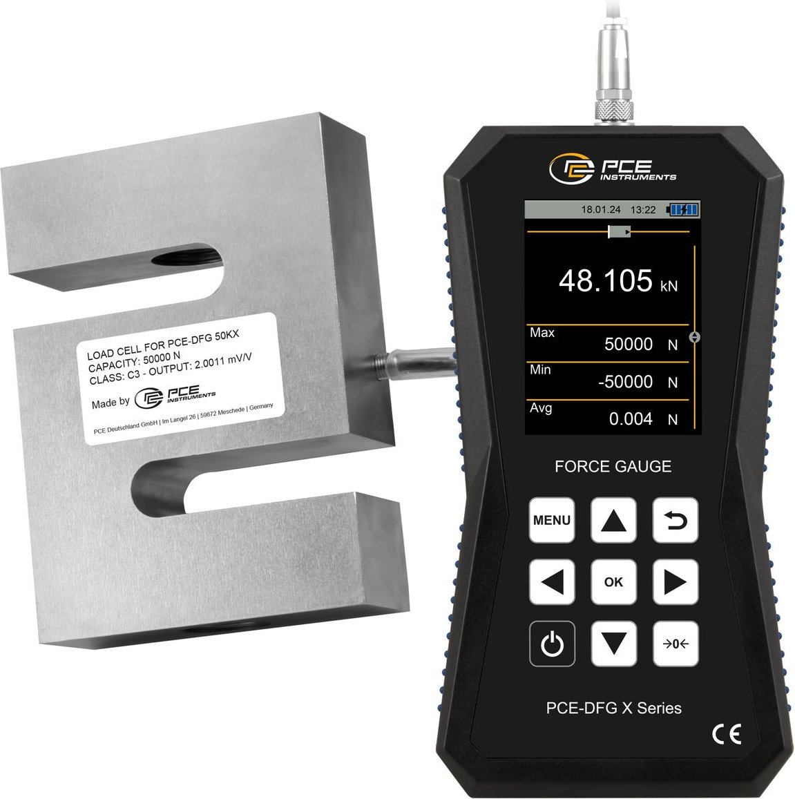 Kraftmessgerät PCE-DFG 50K X