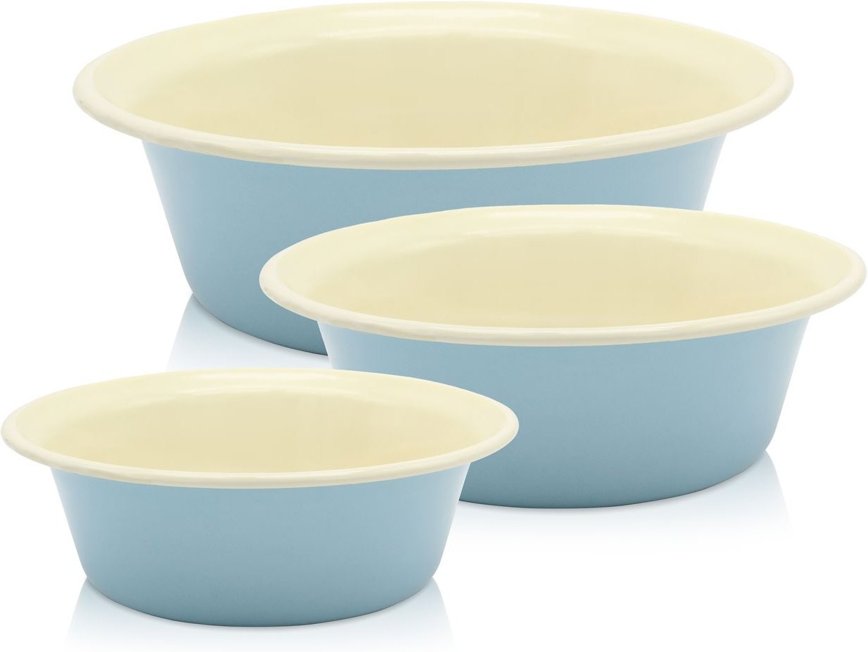 Emailliertes Schüssel-Set SYLT 3 tlg. (20, 24, 28 cm)