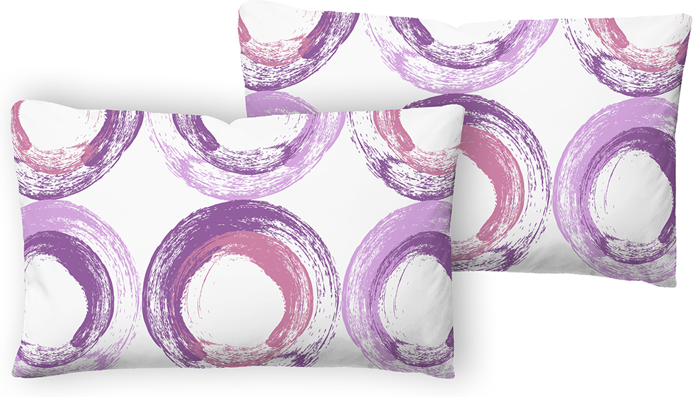 Mikrofaser Seersucker Kissenbezüge - 2er-Set, je ca. 40x80 cm