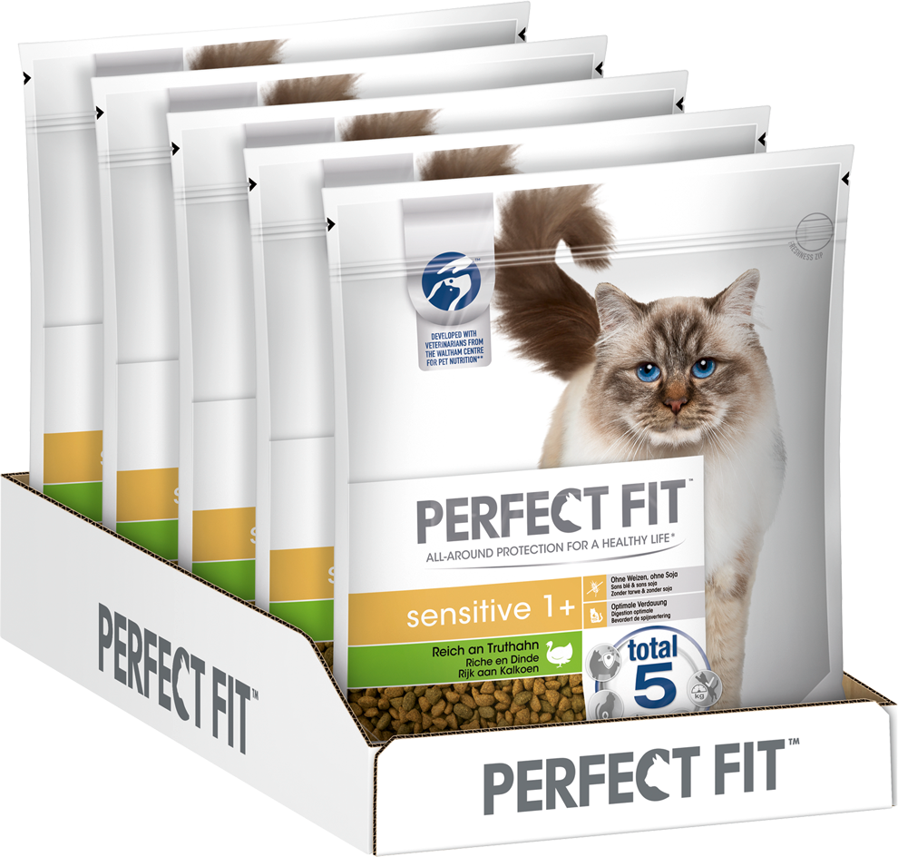 ™ Katze Beutel Sensitive 1+ mit Truthahn 5 x 1,4 kg