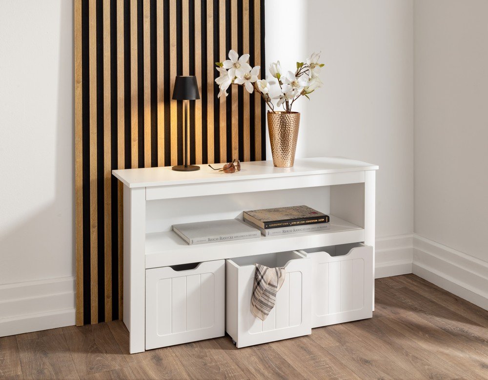 Kinderregal Spielzeugaufbewahrung für Kinder, Aufbewahrungsschrank 102 x 30 x 60 cm, weiß