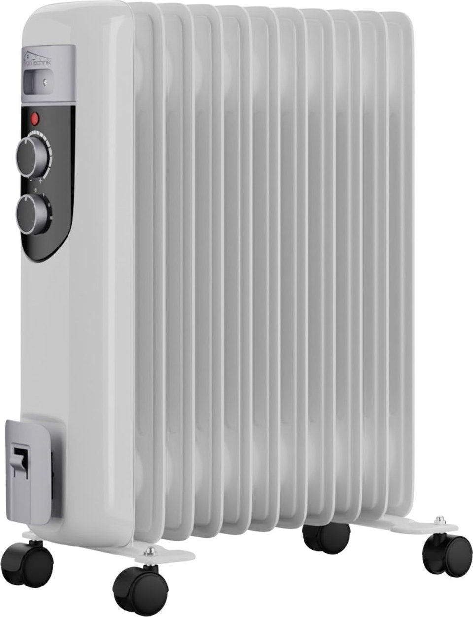 Ölradiator mit 11 Rippen, Elektroheizung mit 3 Heizstufen, 2300 W, Öl-Heizung