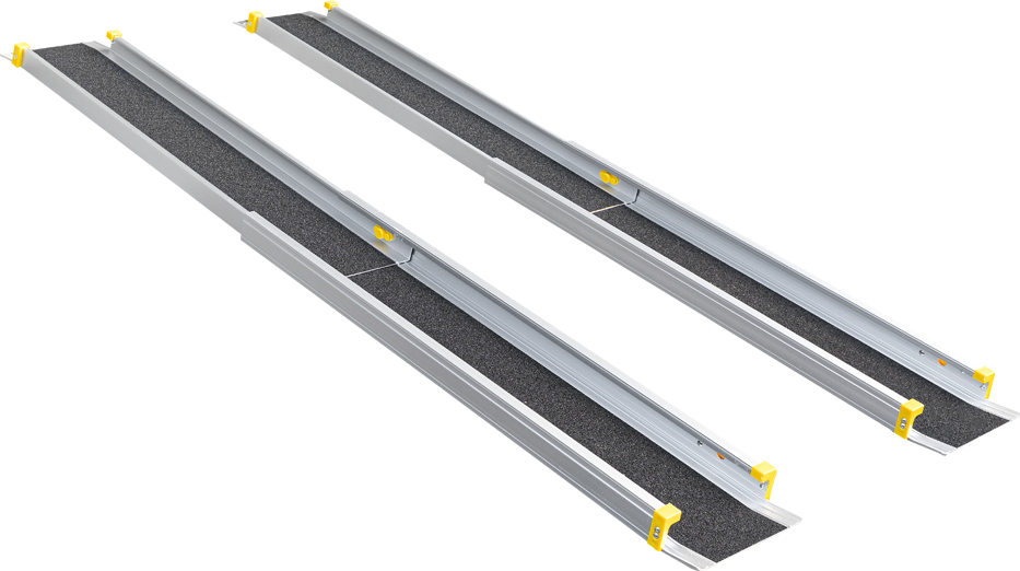 Thumbnail - Zwei Stufen Teleskop Auffahrrampe 2 er Set 152 x 19 cm, 270KG belastbar