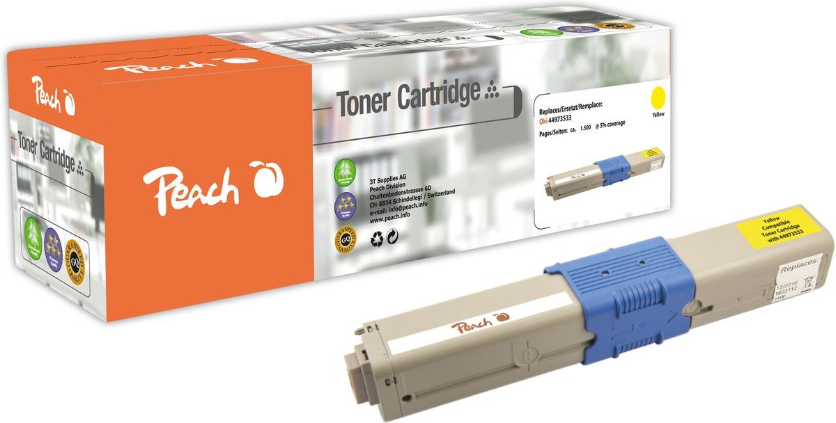 Tonermodul gelb, ersetzt Oki 44973533