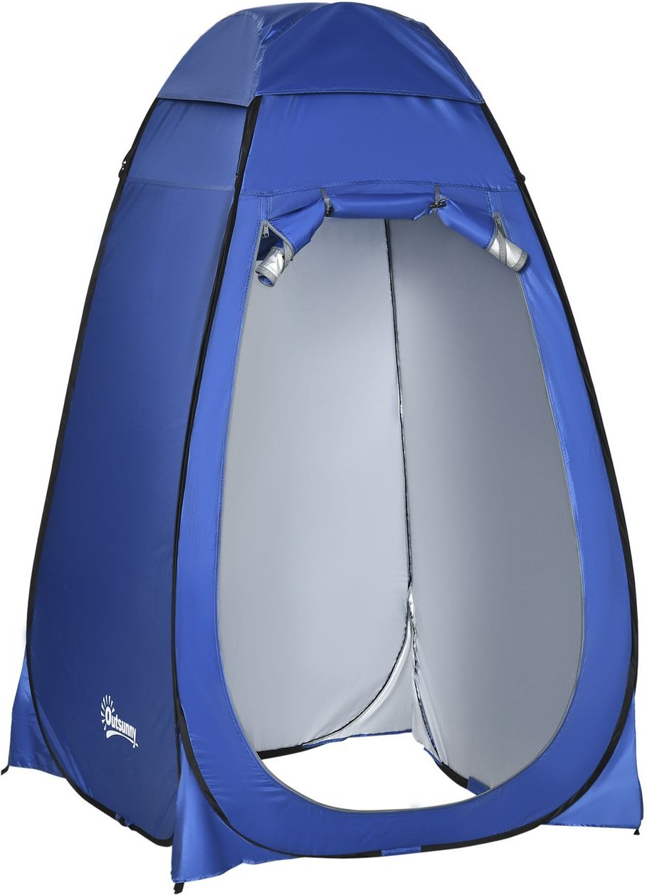 Pop up Toilettenzelt Mobiles Camping Duschzelt Umkleidezelt mit Innentasche Duschkabine Umkleidekabine Wasserfest Polyes...