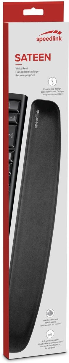 SATEEN Ergonomic Wrist Rest, black