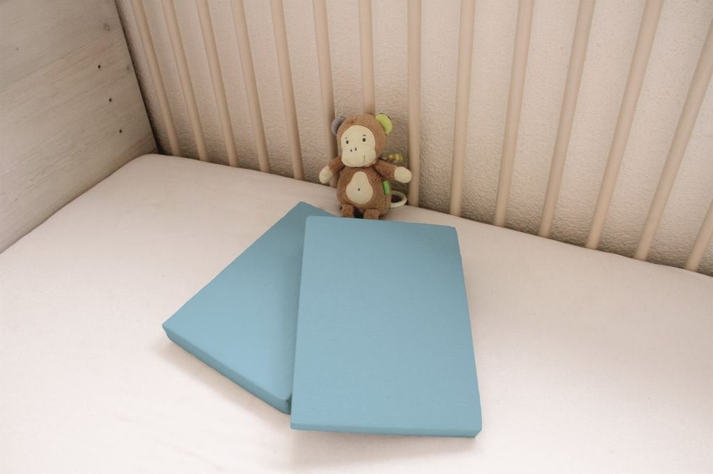 DREAMTEX Junior Kinder Jersey Spannbetttuch 2er Set 70x140 cm, Farbe hellblau