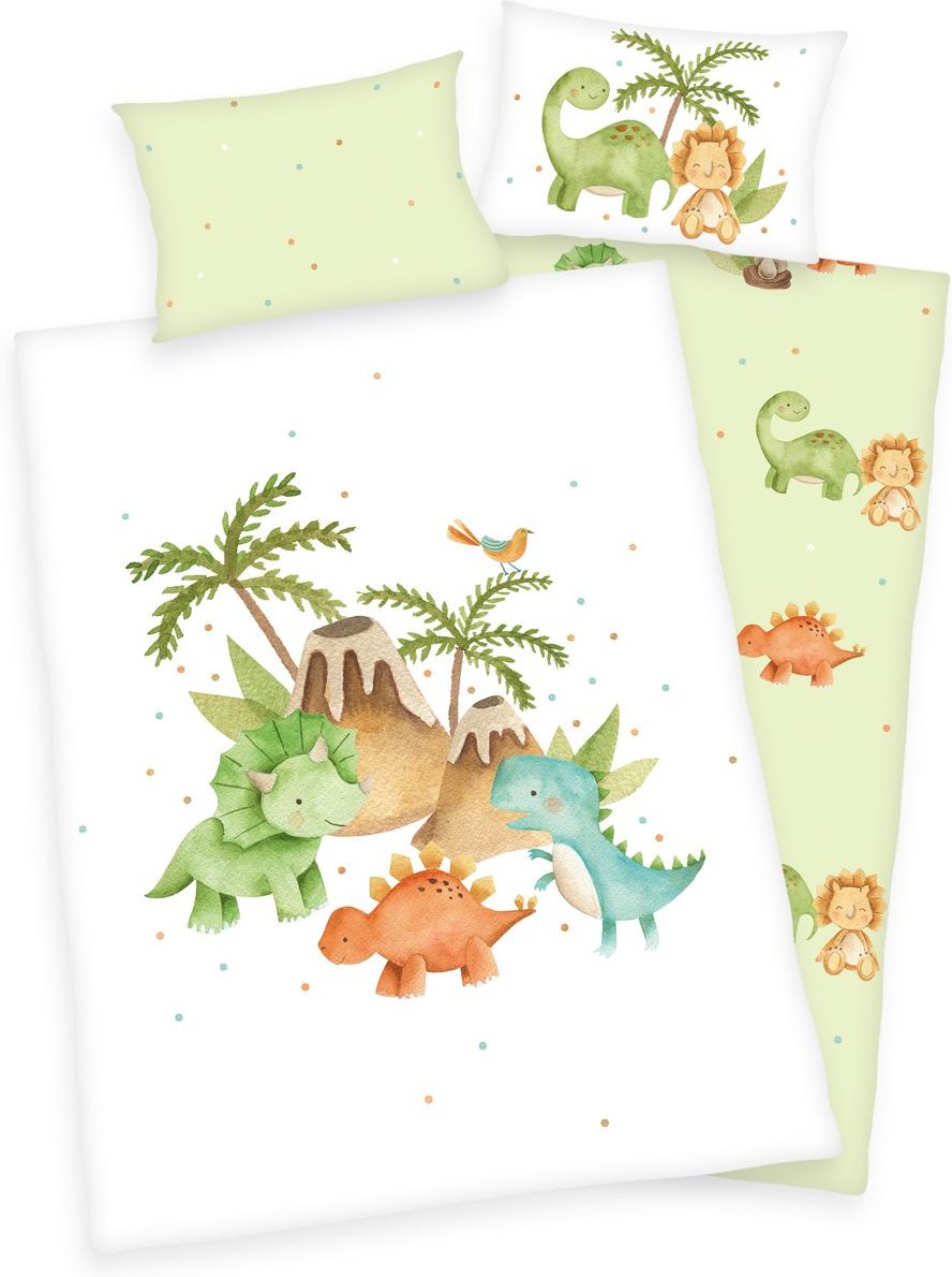 Dinos Bettwäsche "Made in Green" Größe 40x60 + 100x135 cm